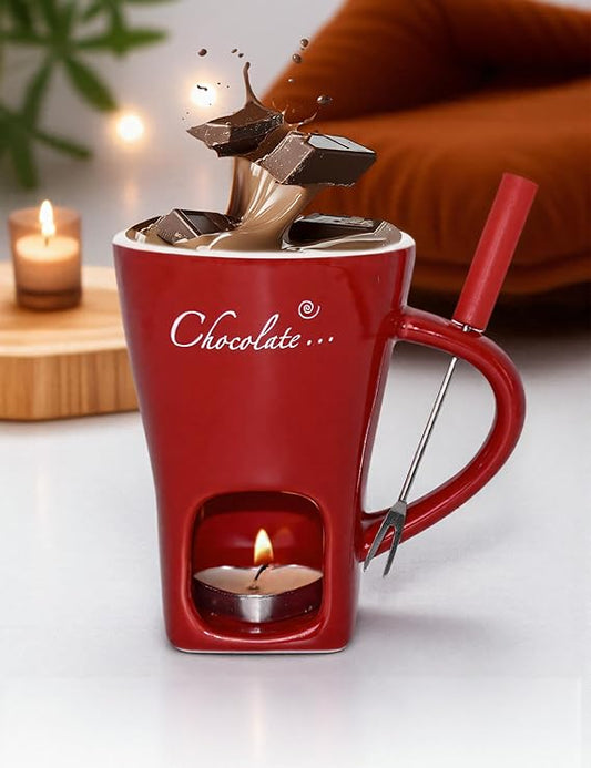 Chávena de fondue de chocolate
