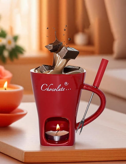 Chávena de fondue de chocolate
